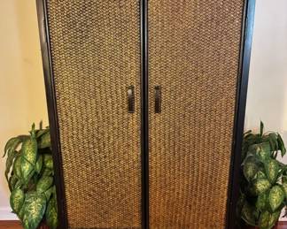 116 Large Cabinet With Plants