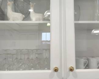 dozens of wine glasses coffee mugs