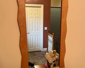 Hand-made wall mirror.