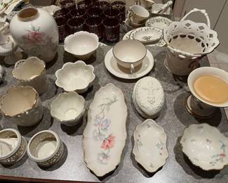 Large collection of Lenox bone china.
