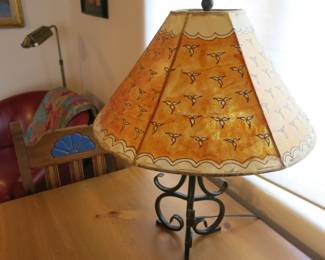 Leather Shade Lamp