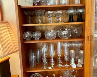 lots of nice stemware and decorative pieces