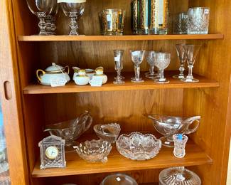lots of nice stemware and decorative pieces