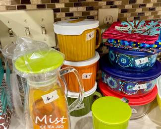 lots of nice kitchenware and dishes