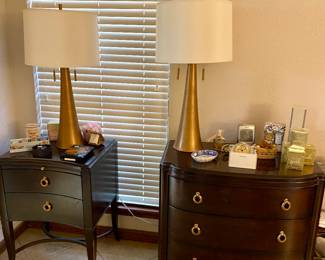 fantastic pair of vintage tall lamps