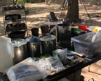 Misc pots and garden items