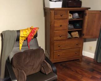 Chair and armoire