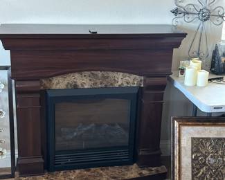 plug in wall fireplace