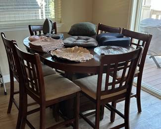 high table with 6 chairs