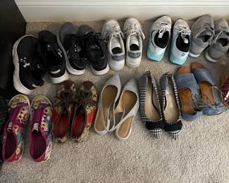 the shoes are all sizes and this is just a very small sampling