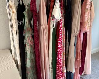 many of these long dresses have tags attached - never worn