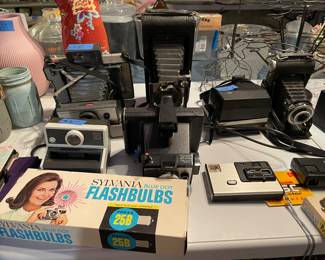 Vintage cameras.
