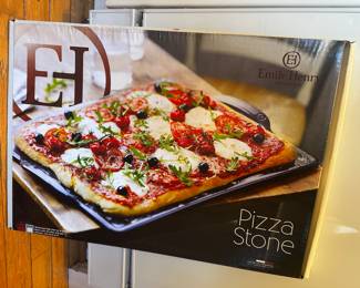 Emile Henry large rectangular pizza stone.