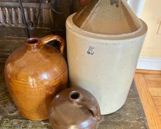 Antique crocks.