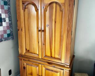 Pine T.V. cabinet.