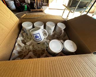 A huge lot of Aldi mugs!