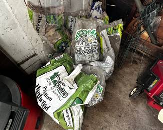 Bags of rocks.