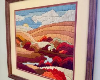 Vintage needlework picture.