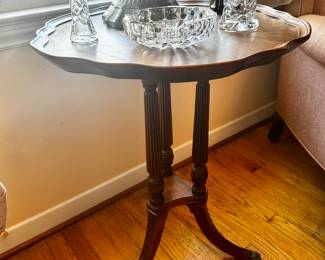 Antique piecrust table.