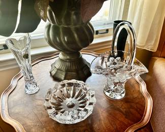 Waterford crystal as well as other crystal.