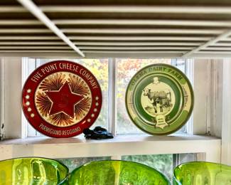 Pottery Barn vintage label plates.