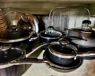 Farberware pots and pans.