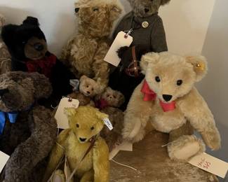 Steiff and handmade teddy bears - price to MOVE! Great Gifts!