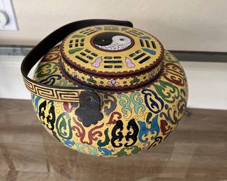 Enamel Chinese teapot