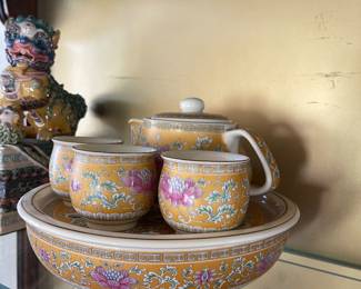 Peony lotus teaset 