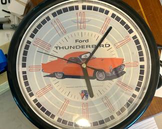 Ford Thunderbird wall clock