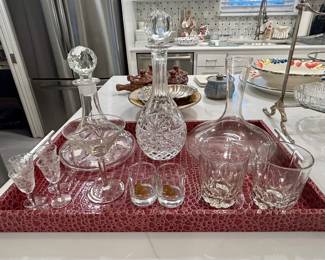 Crystal decanters & barware