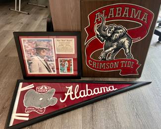 Large collection of University of Alabama memorabilia