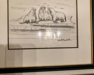 Signed Inuit art