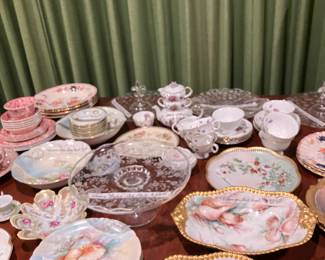 Assorted hand-painted China & pottery 