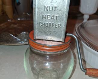 Vintage nut meat chopper
