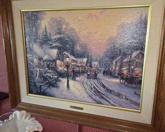 Canvas Thomas Kincade Christmas Cottage 