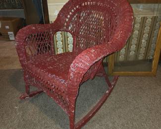 Wicker rocking chair