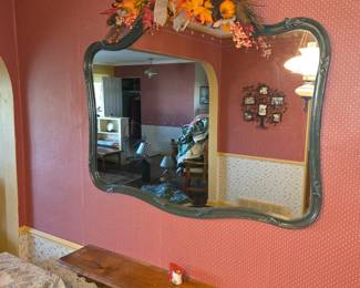 Large ornate mirror