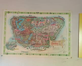 1950s Disneyland park map
