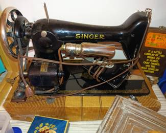 Old Singer sewing machine. Whew, that makes 4!