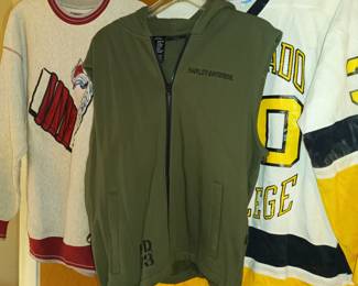 Hockey jerseys and Harley vest