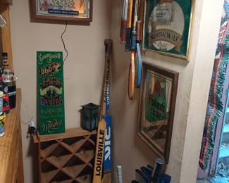 Bar signs and hockey sticks