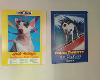 Vintage Spuds Mackenzie posters