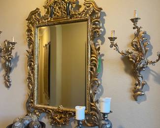 ELEGANTE gold leaf mirror
