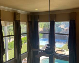 Window treatments are for sale