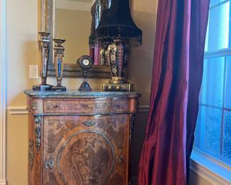 Beautiful inlaid wood chest 