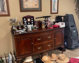 Antique mahogany buffet