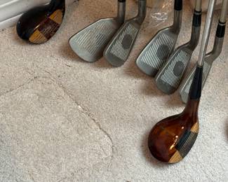 Vintage golf clubs