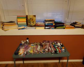 Endless office supplies--folders, sheet protectors, pens, pencils, staplers, highlighters, notebooks, and so much more