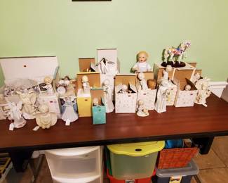 Collectible figurines, including Precious Moments